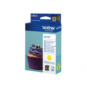 Tinte für  MFC-J4510DW, gelb brother LC123Y (4977766713924)