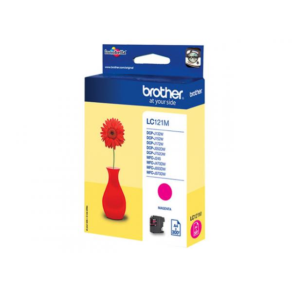 Original Brother Tintenpatrone magenta (LC-121M) LC121M (4977766723206)