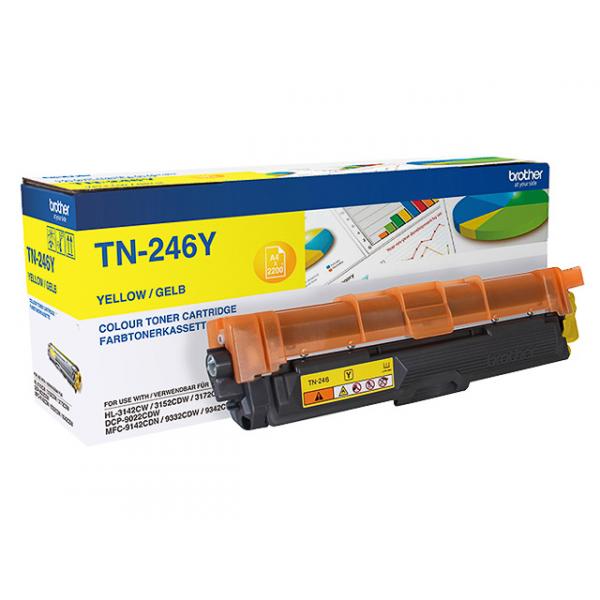 Toner für HL-3142/ HL-3152, gelb brother TN-246Y (4977766745697)