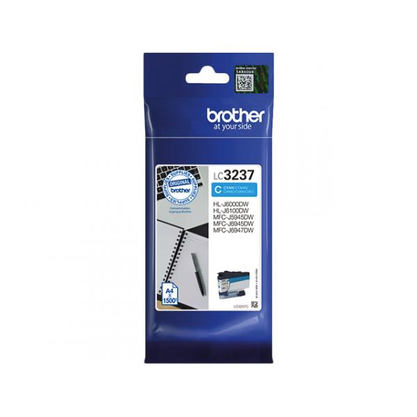 Tinte für MFC-J5945DW, MFC-J6945DW, cyan brother LC3237C (4977766788014)
