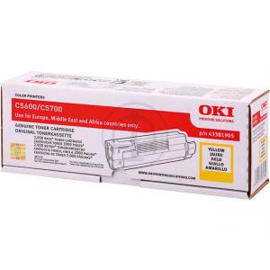 Toner für  C5600/ C5600N/ C5700/ C5700N, gelb OKI 43381905 (5031713031390)