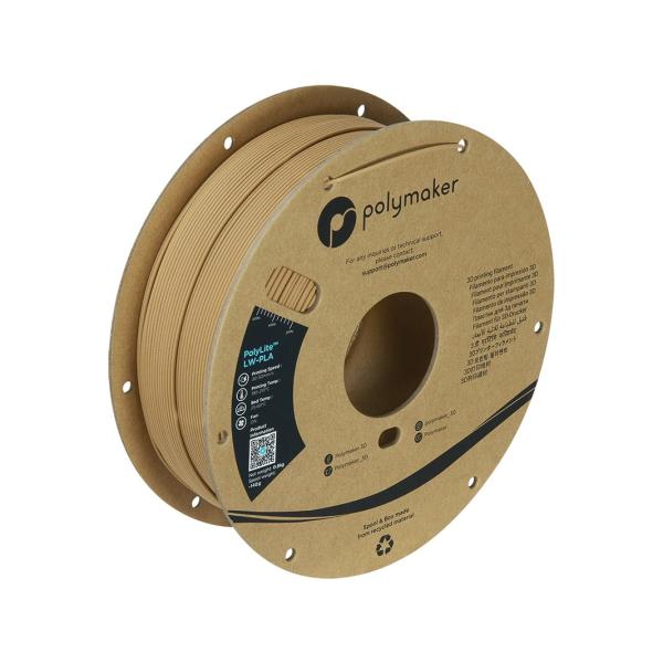 PLA LW 1,75mm WOOD 0,8kg POLYMAKER POLYLITE 3D FILAMENT PA08004