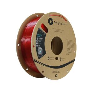 PETG 1,75mm TRANSLUCENT RED 1kg POLYMAKER POLYLITE 3D FILAMENT PB01031