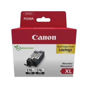 0318C010 CANON PGI570XL Pixma MG Tinte (2) black HC SEC Cardboard 2x22ml
