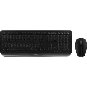 JD-7000DE-2 CHERRY Gentix Tastatur+Maus QWERTZ DE kabellos USB schwarz