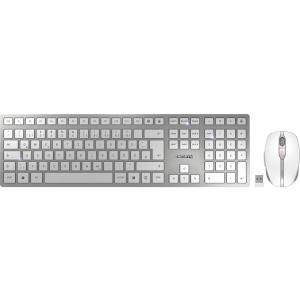 Cherry DW 9100 Slim - Tastatur-und-Maus-Set wireless white/silver QWERTZ DE JD-9100DE-1