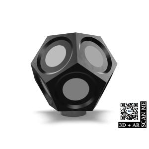 DECATRACKER 15STUECK MAGNETFUSS YELLOW AR-4U Referenzdodekaeder in Aufbewahrung AHDM