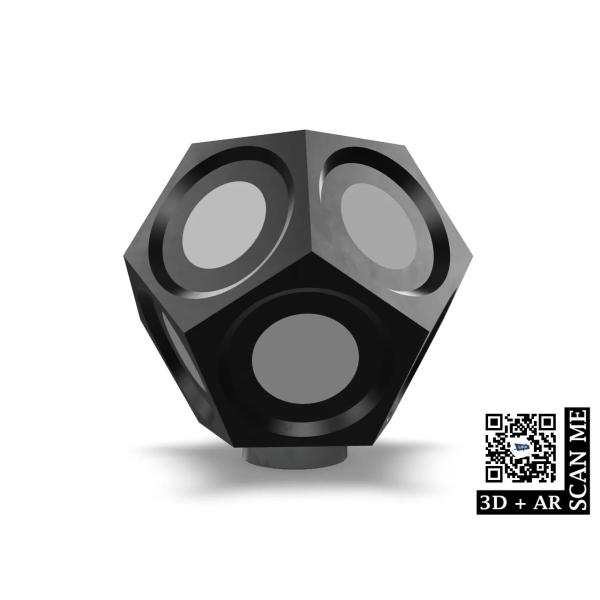 DECATRACKER 15STUECK MAGNETFUSS YELLOW AR-4U Referenzdodekaeder in Aufbewahrung AHDM