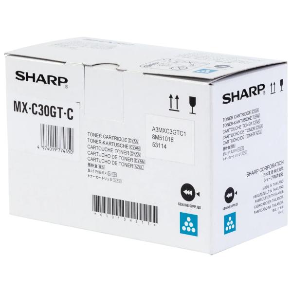 Sharp Mxc30gtc Cyan Toner (4974019774350)