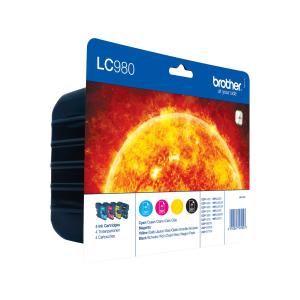 LC980VALBP BROTHER DCP Tinte (4) cmyk 1x300/3x260Seiten Blister
