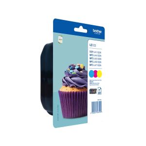 LC123RBWBP BROTHER MFC Tinte (3) cmy 3x600Seiten Blister