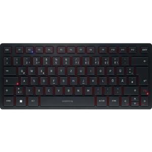 JK-9250DE-2 CHERRY KW9200 Mini Tastatur QWERTZ DE kabellos schwarz