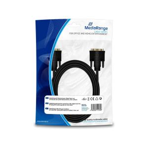 MEDIARANGE DVI MONITORKABEL 3m MRCS130 Digital Dual Link schwarz