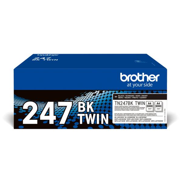 Original Brother Toner-Kit schwarz Doppelpack (TN-247BKTWIN) TN247BKTWIN (4977766812726)