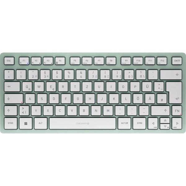 JK-7100DE-18 CHERRY KW7100 Mini Tastatur QWERTZ DE kabellos bluetooth mintgruen