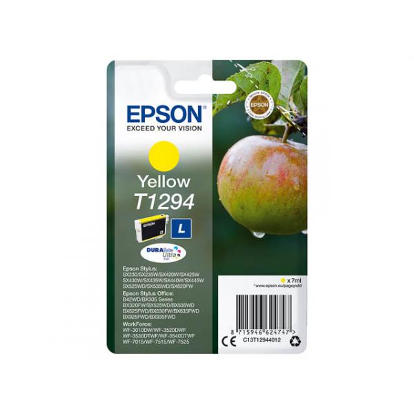 Original Epson Tintenpatrone gelb (T1294,T12944012) C13T12944012 (8715946624747)