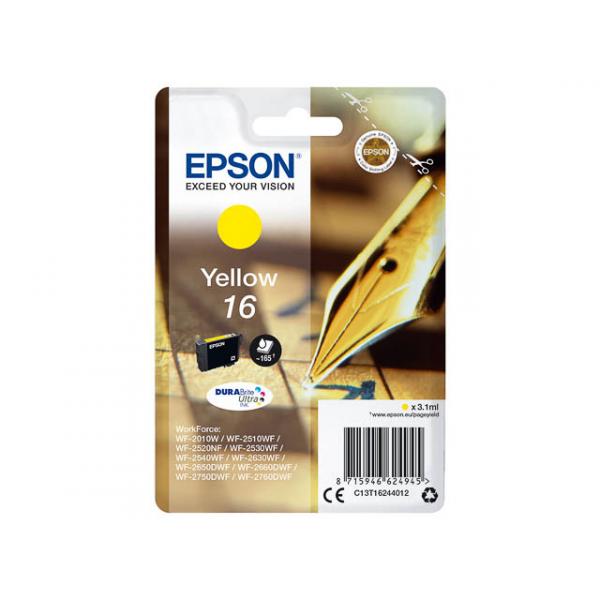 Original Epson Tintenpatrone gelb (,16,T1624,T16244012) C13T16244012 (8715946624945)