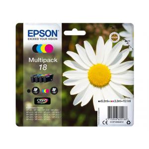 Original Epson Tintenpatrone MultiPack BkCMY (,18,T1806,T18064012) C13T18064012 (8715946625188)