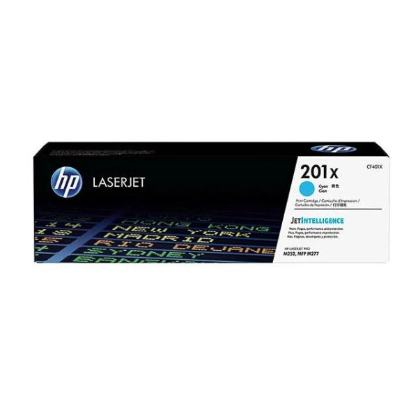 Toner 201X für Color LaserJet Pro M252, cyan hp CF401X (0888793237991)