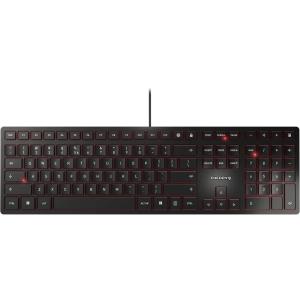JK-1600EU-2 CHERRY KC6000 Slim Tastatur QWERTY US Kabel ultra flach USB schwarz