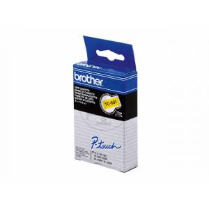 TC-601 Schriftbandkassette laminiert 12 mmx7,7 m schwarz auf gelb BROTHER TC601 (4977766050616)