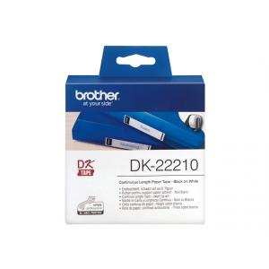 1 Brother Endlospapierrolle Für Etikettendrucker Dk-22210 Weiß 29,0 Mm X 30,48 M DK22210 (4977766628181)