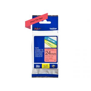 Brother Schriftband Tze-451 Tze451, 24 Mm Schwarz Auf Rot (4977766686358)