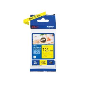 TZE631S BROTHER PTOUCH 12mm GELB-SCHW Schriftband 4m laminiert