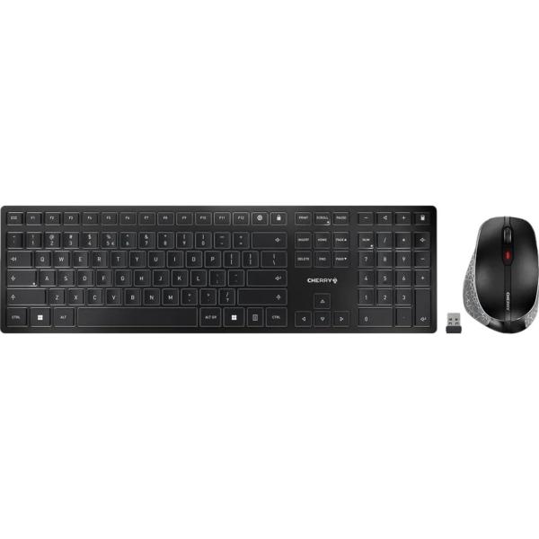 Cherry Dw 9500 Slim Tastatur-maus-set Kabellos Schwarz JD-9500DE-2 (4025112091896)