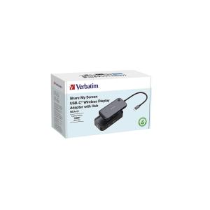 Share My Screen 1080p USB-Wireless Adapter WDA-01, schwarz VERBATIM 32146 (0023942321460)