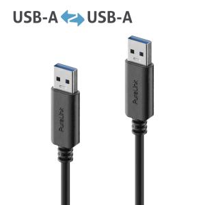 Purelink USB-A auf USB-A Kabel - 3.1 Gen 1, 3A, 5G - iSerie - schwarz - 1,50m IS2401-015 (4251364730782)