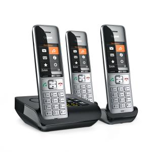Gigaset Comfort 500A trio silber schwarz L36852-H3023-B111 (4250366866659)