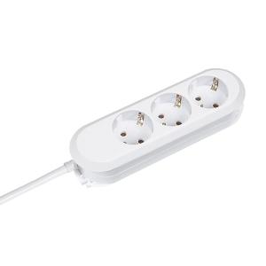 Bachmann Steckdosenleiste SMART 3-fach, weiß 5,0m, ohne Schalter 388.272 (4016514003976)