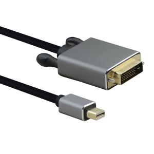 Helos Anschlusskabel, mini DisplayPort St./DVI St., PREMIUM, 3,0m, schwarz 288484 (4005938884841)