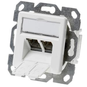 Telegärtner Dose AMJ45 8/8 K Up/50 Cat.6A alpinweiß 100000007 (4018359362959)