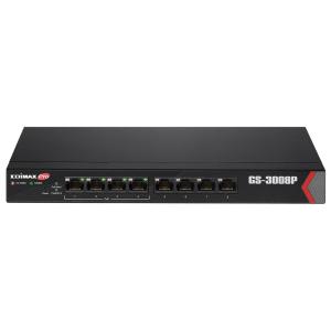 Edimax 8-Port Gigabit Web Managed mit 4 PoE+-Ports GS-3008P (4717964702814)