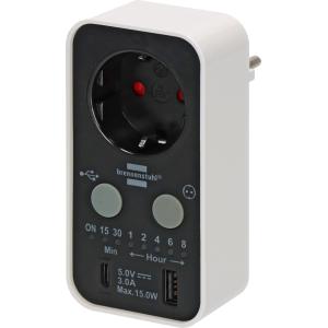 Brennenstuhl Timer-steckdose Schwarz 1506180 (4007123686612)