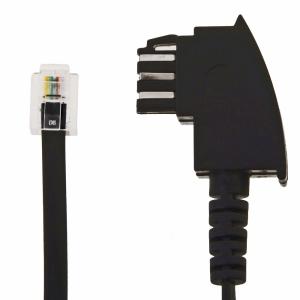 helos Anschlusskabel TAE F/6P4C, 4-adrig, 20 m, US-Std, schwarz, lose 70105-20 (4017538006851)