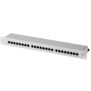 helos Patchfeld Cat 6A 19" 1HE 24 Port lichtgrau 146867 (4005938468676)