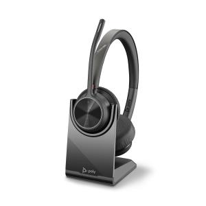 HP Poly Voyager 4320 UC BT USB-A mit Stand Stereo 77Y99AA (0197029610119)