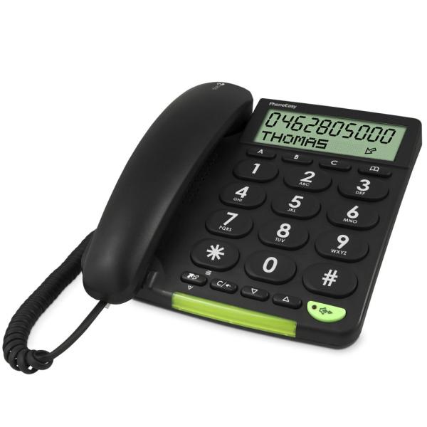 Doro PhoneEasy 312cs Großtastentelefon, schwarz 380005 (7322460057473)