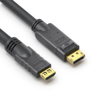 PureLink DisplayPort zu HDMI Kabel 4K - PureInstall 3,00m Aktives 4K DisplayPort / HDMI Kabel - 3,00m PI5110-030 (425136