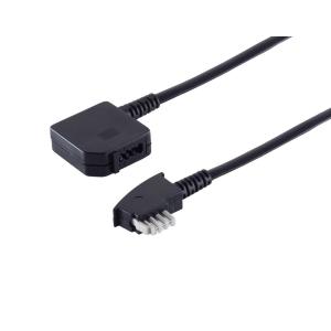 helos Verlängerungs-Kabel TAE N, 6-adrig, 10 m, schwarz, lose TAE N-Stecker auf TAE N-Kupplung (Buchse) 70220-6/6 (40059