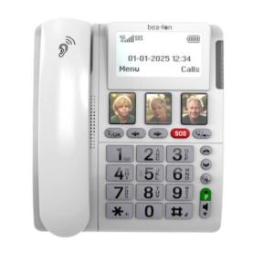 Beafon ML10 LTE, 4G Tisch- Mobiltelefon mit SOS Sender, weiß ML10_EU001W (9120124822317)