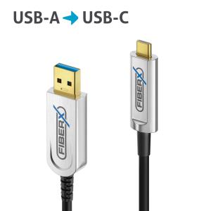 PureLink FiberX Serie - USB 3.1 Glasfaser Kabel - USB-A USB-C - Hybrid - 10m FX-I630-010 (4251364732014)