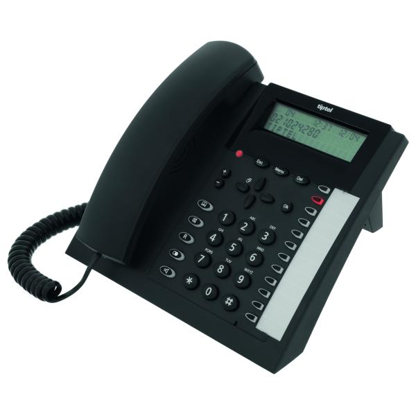Tiptel 1020 Schnurgebundenes Telefon Schwarz 1081520 (4005579204343)