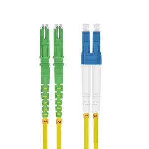 LWL Patchkabel E2000 APC (LSH)/LC Duplex 9/125µm OS2 gelb 7,5m 59577.7,5 / HW 254664 (4005938546640)