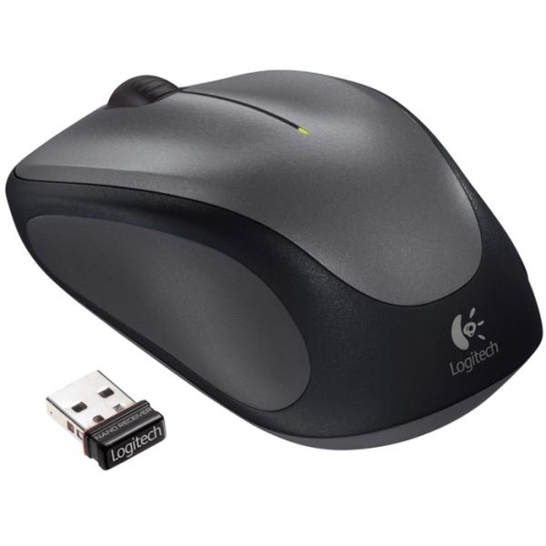 Logitech M235 optische USB-Maus - kabellos - grau 910-002201 (5099206027169)