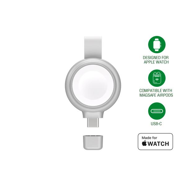 4smarts MFi Fast Charger für Apple Watch silber 541000 (4252011908011)