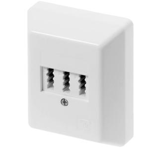 ZE-KOM TAE Dreifachdose: TAE 2 x 6/6 NF/F AP, reinweiß RAL9010 1-672.05.5.19 (4027639005622)